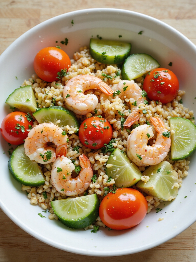 lemony shrimp orzo salad
