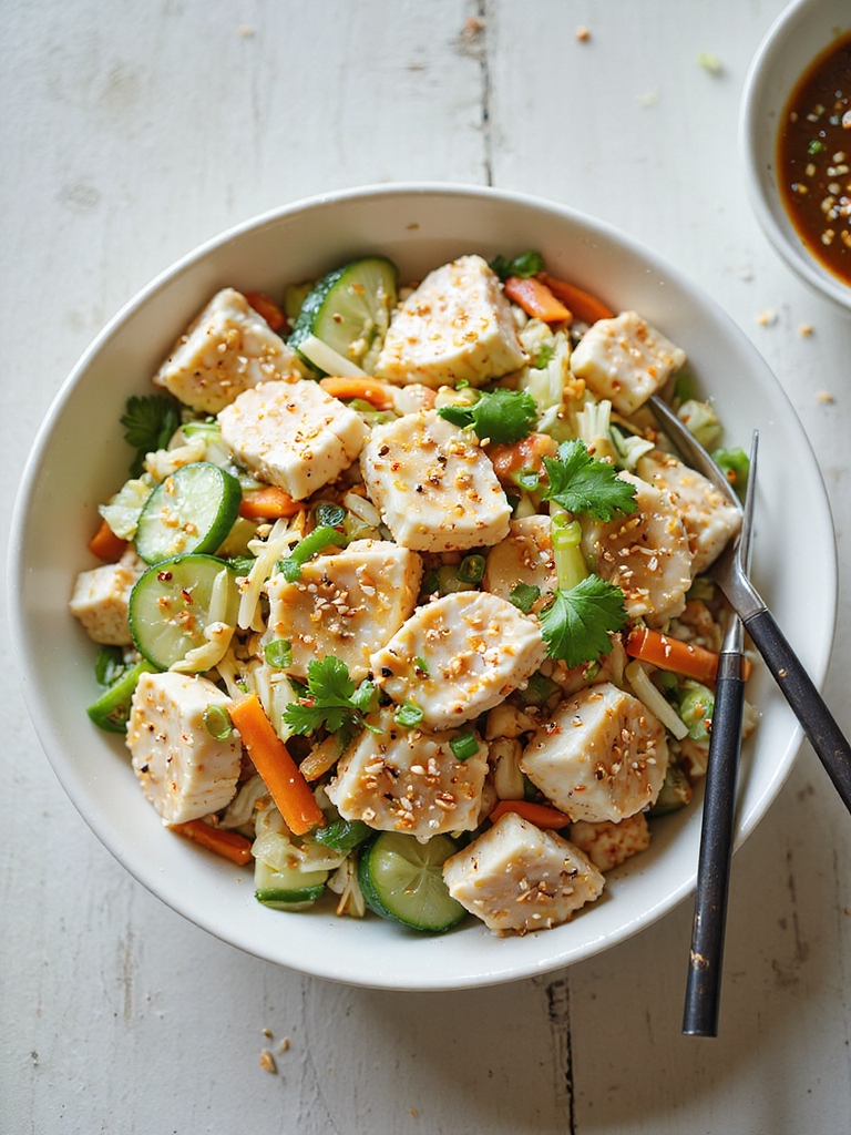 light sesame ginger crab salad