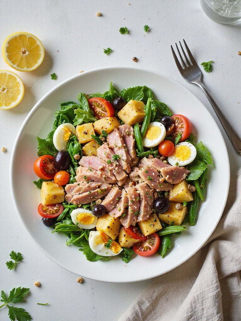 light tuna ni oise salad