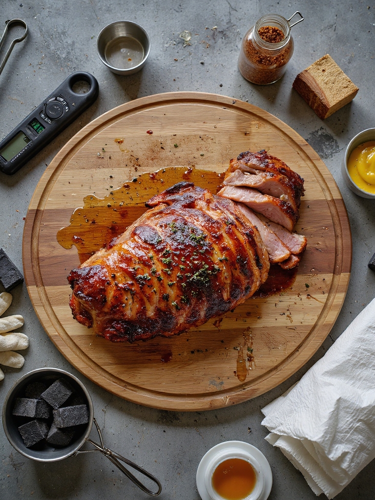 low and slow smoked pork