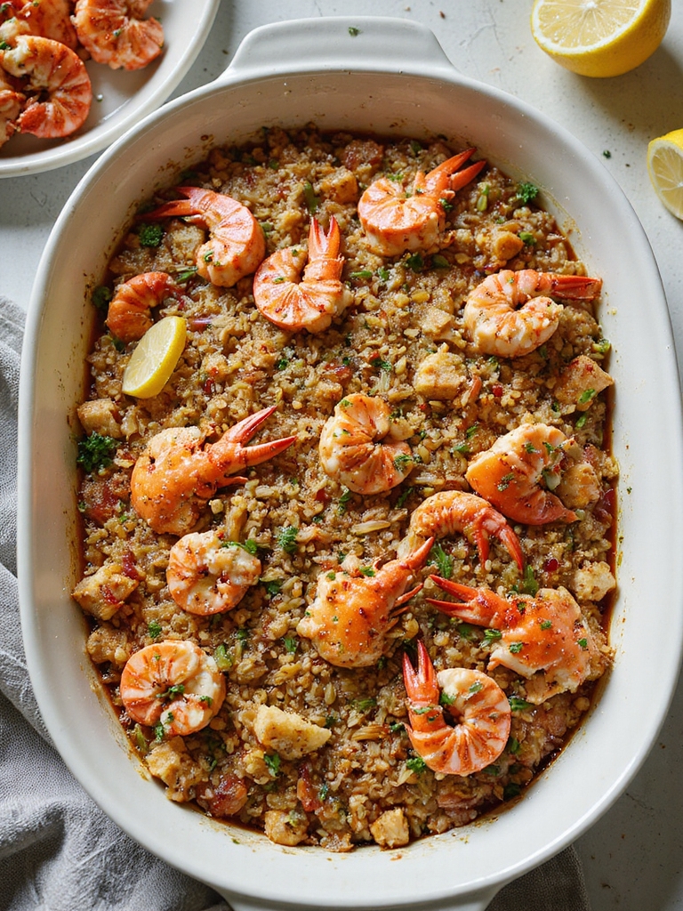luxurious lobster wild rice stuffing