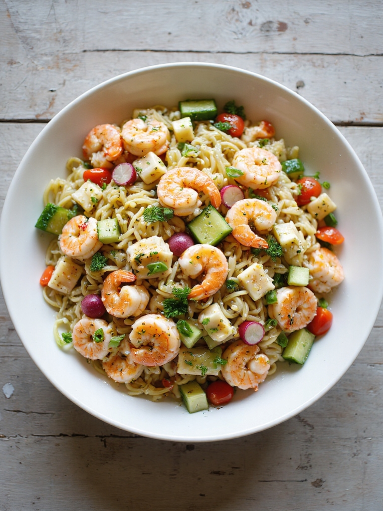 make ahead citrus seafood pasta