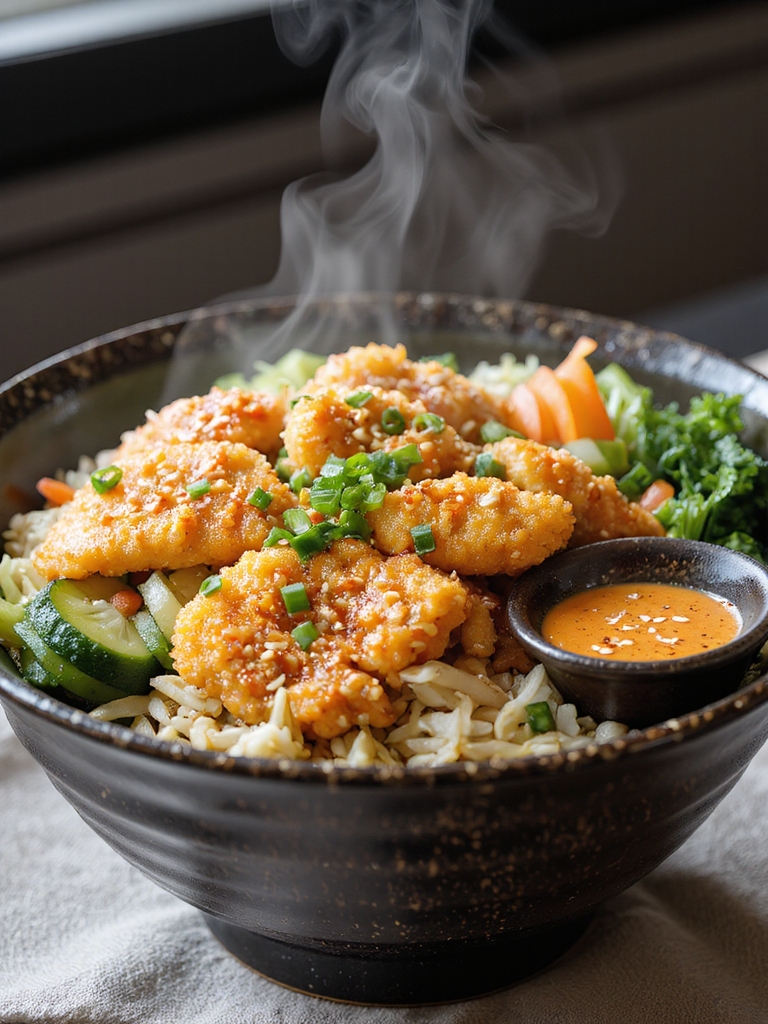 make ahead crispy tempura components