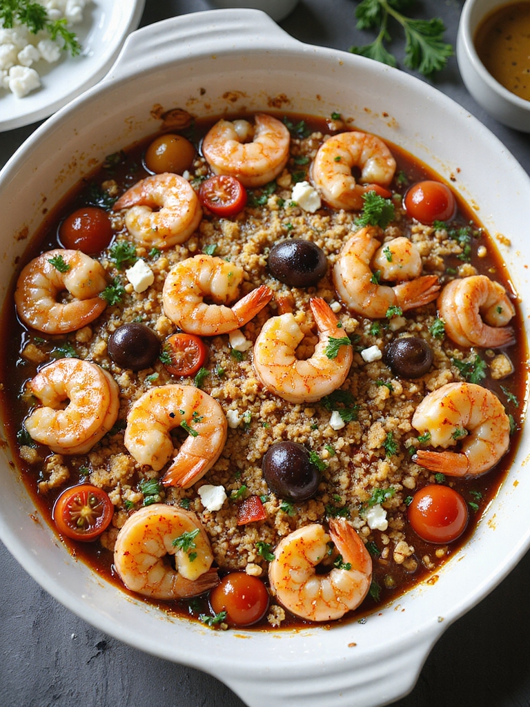 make ahead freezable mediterranean shrimp