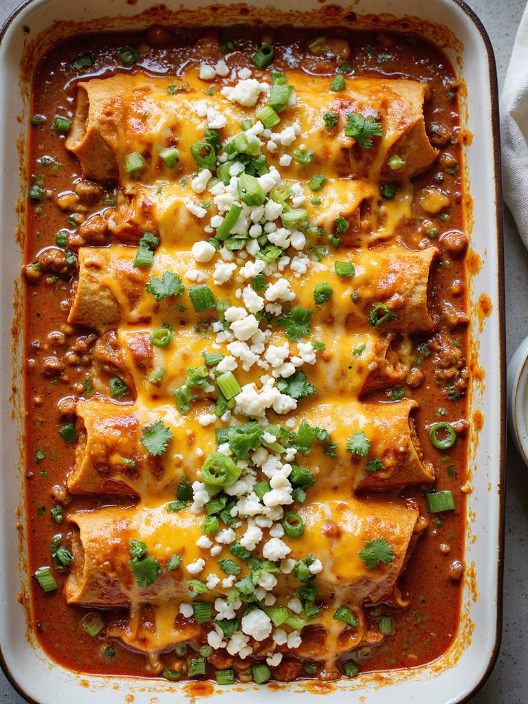 make ahead freezer friendly beef enchiladas