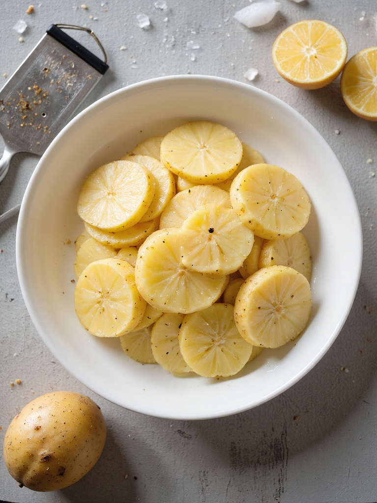 mandoline cut ultra thin slices