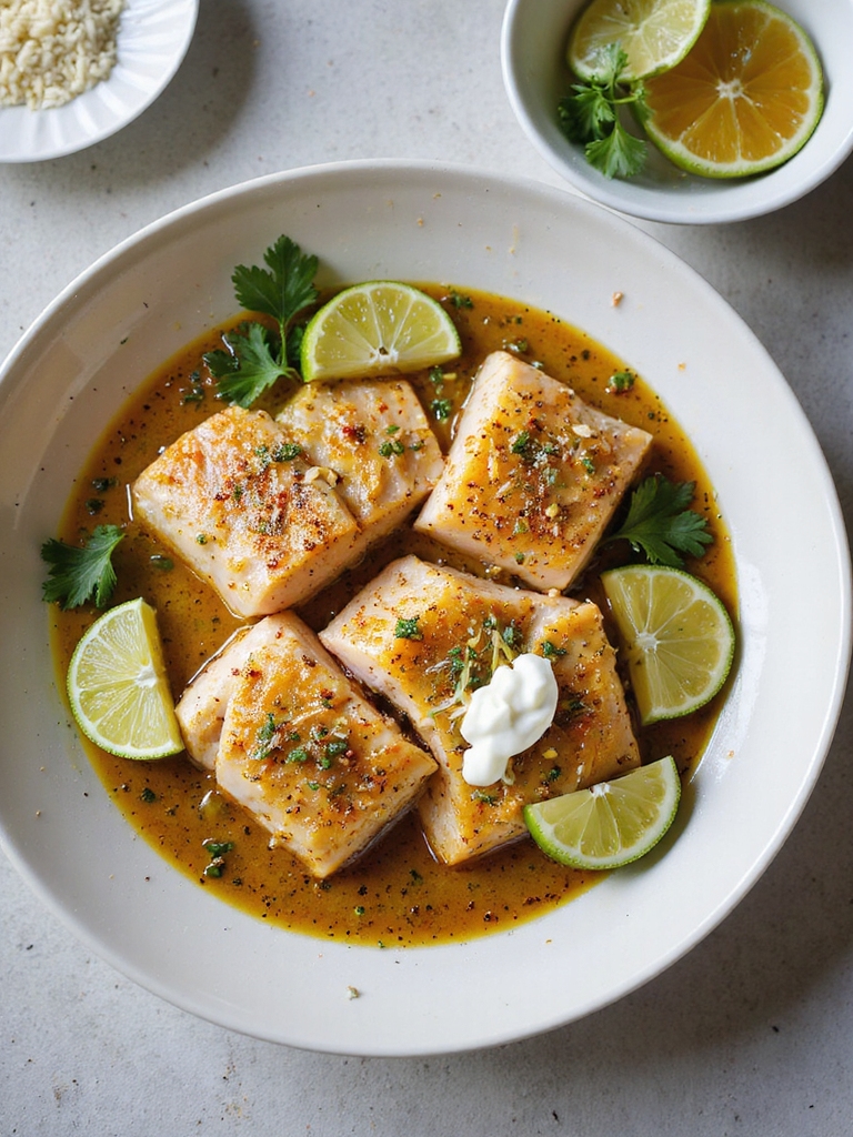 marinated smoky flaky fish