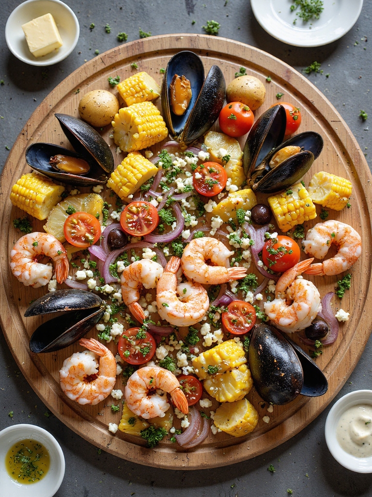 mediterranean sheet pan seafood boil