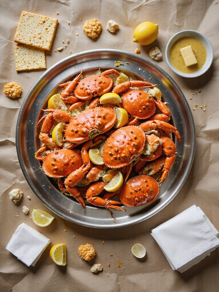 mess free communal crab boil