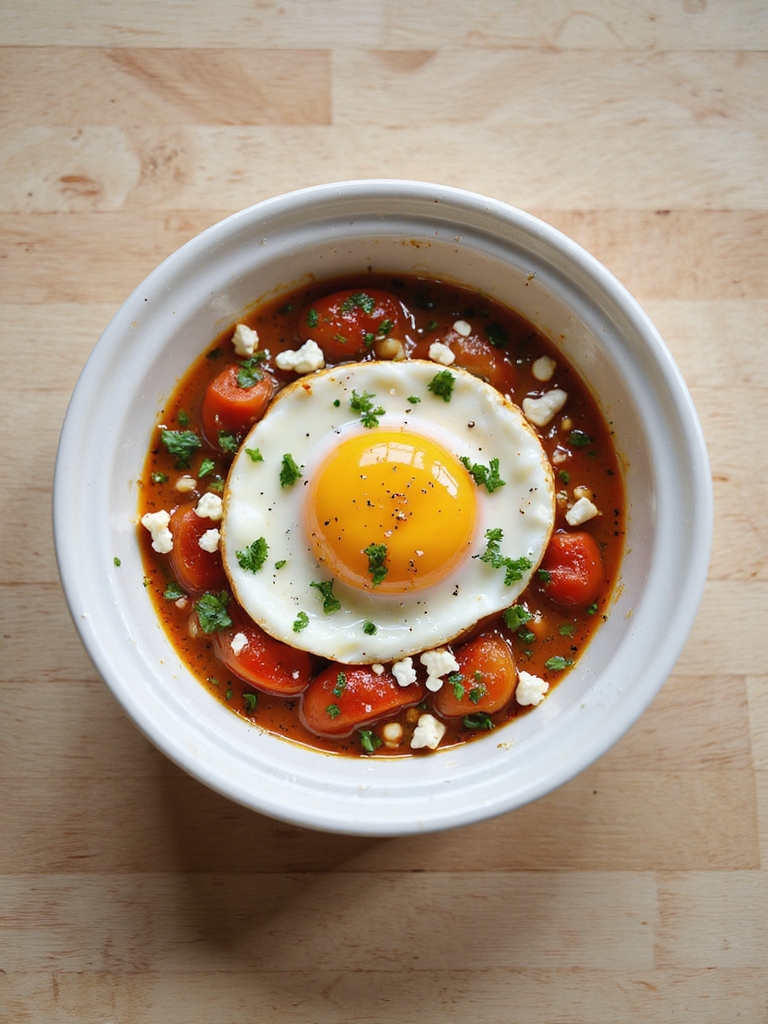mini shakshuka air fryer eggs
