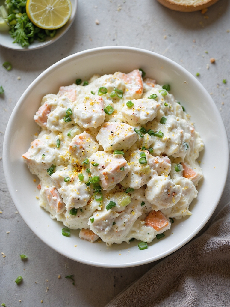 moist savory chilled crab filling