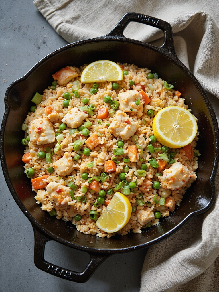 one pan crab fried rice