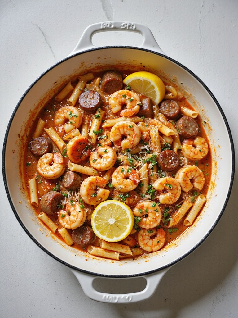 one pot creamy shrimp penne