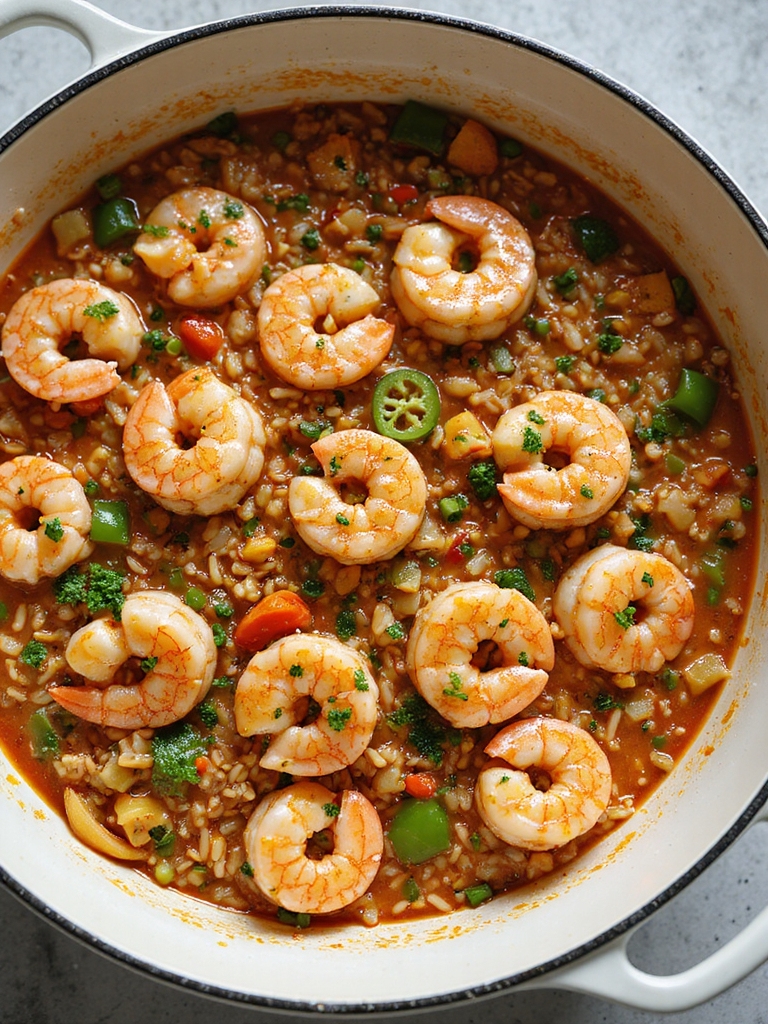 one pot spicy cajun jambalaya