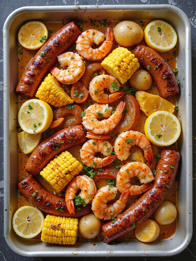 oven cajun butter seafood boil