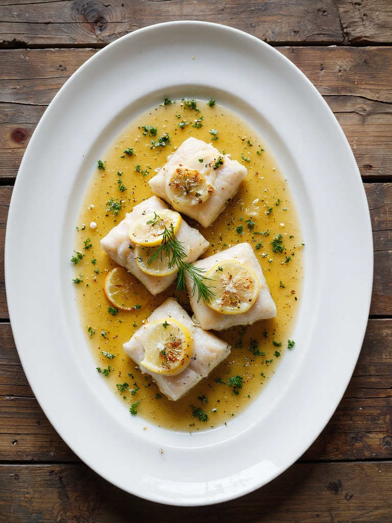 pan seared lemon herb fish rolls