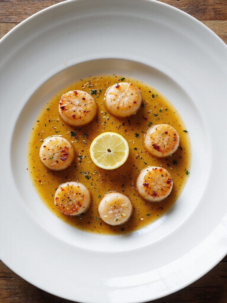 pan seared scallops with beurre blanc