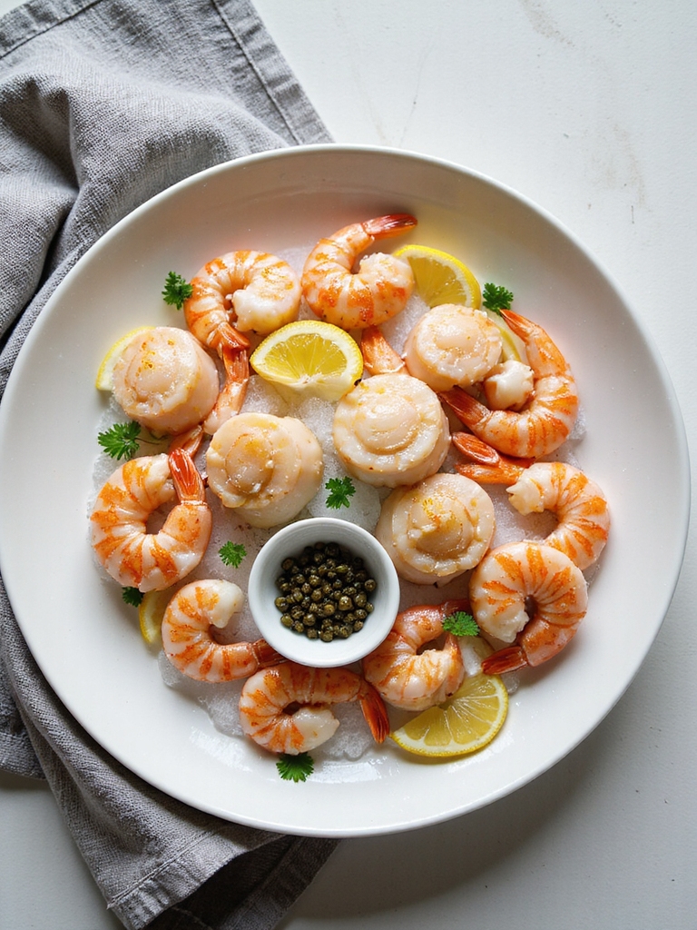 pan seared shrimp and scallops