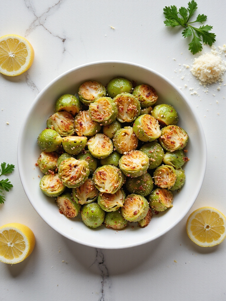 panko pecorino crispy brussels sprouts