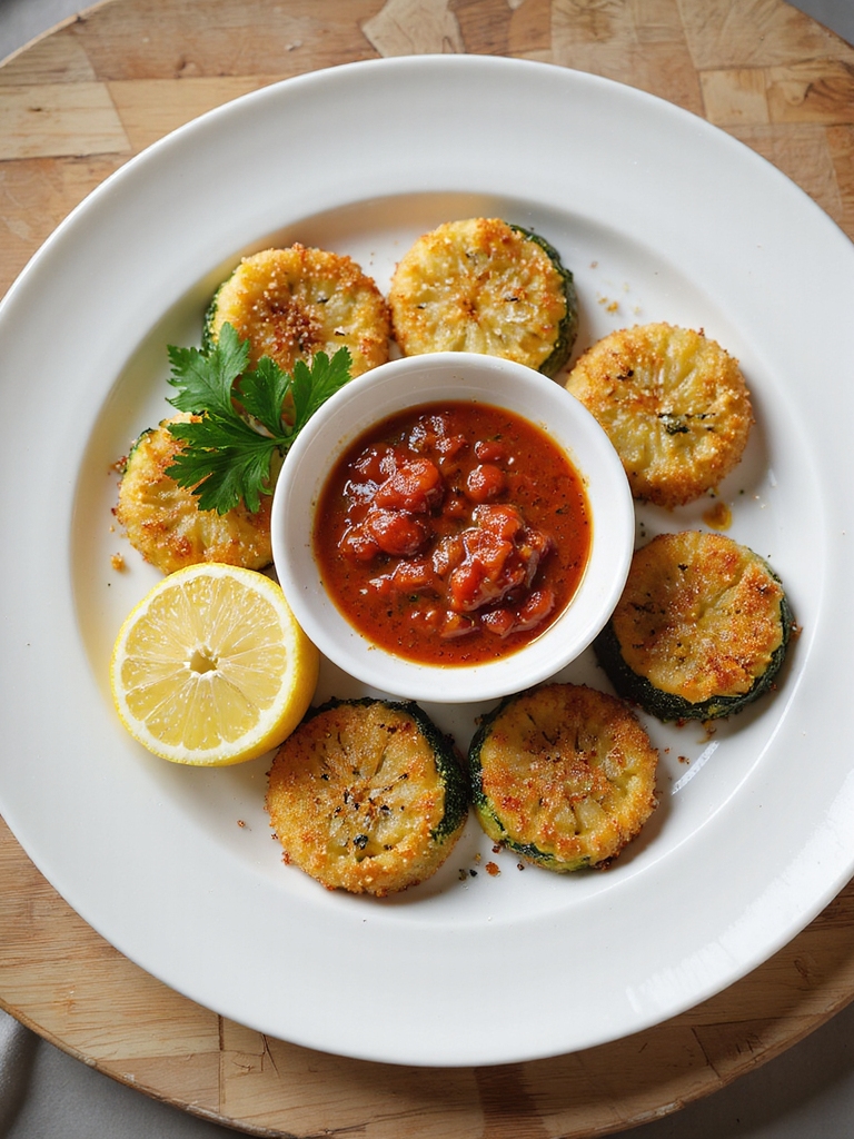 parmesan herb crispy zucchini fries