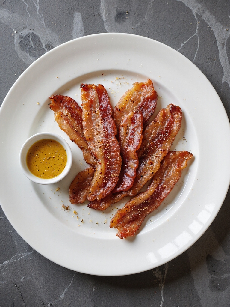pepper crusted air fryer bacon