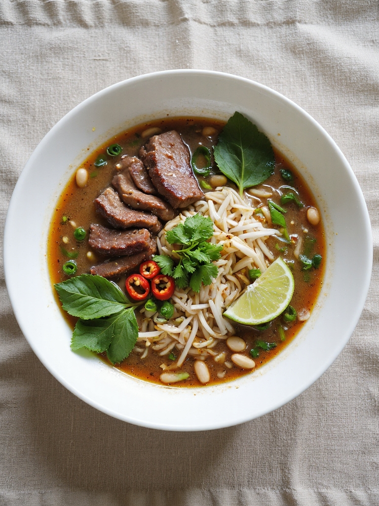 quick aromatics beef pho