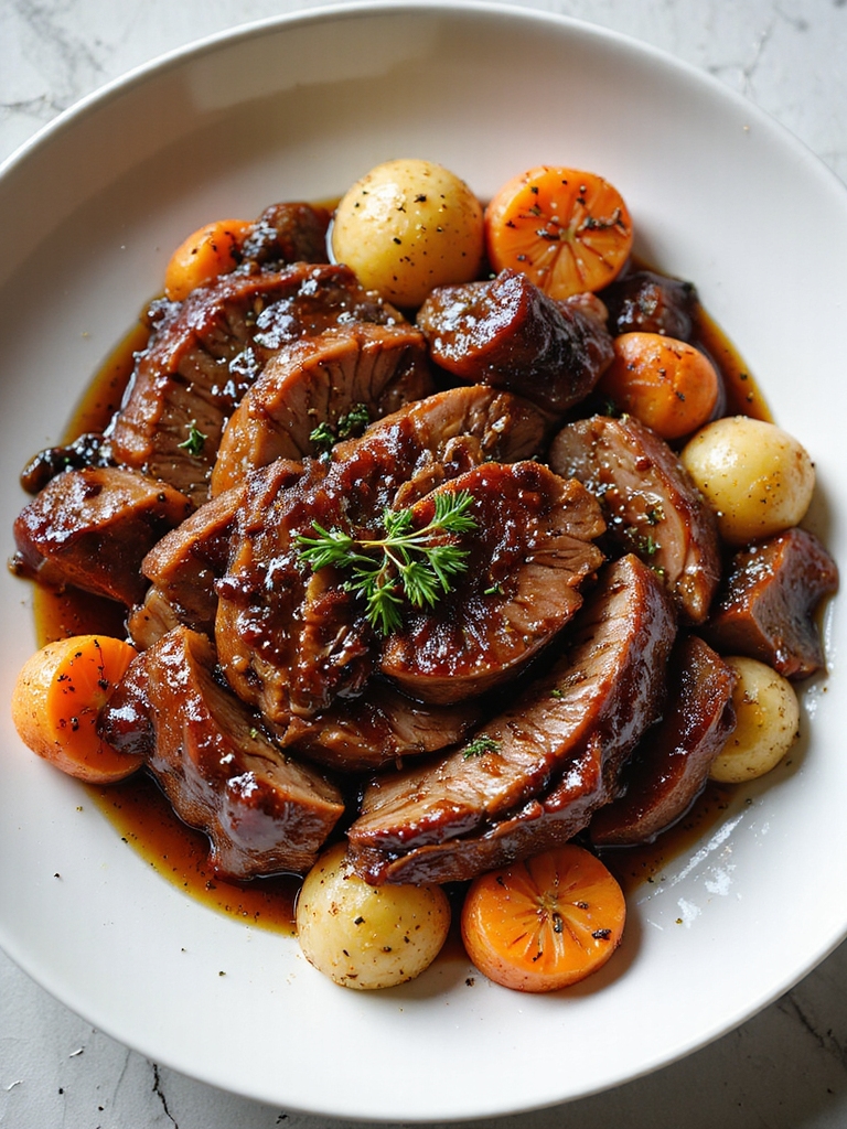 quick balsamic brown sugar potroast