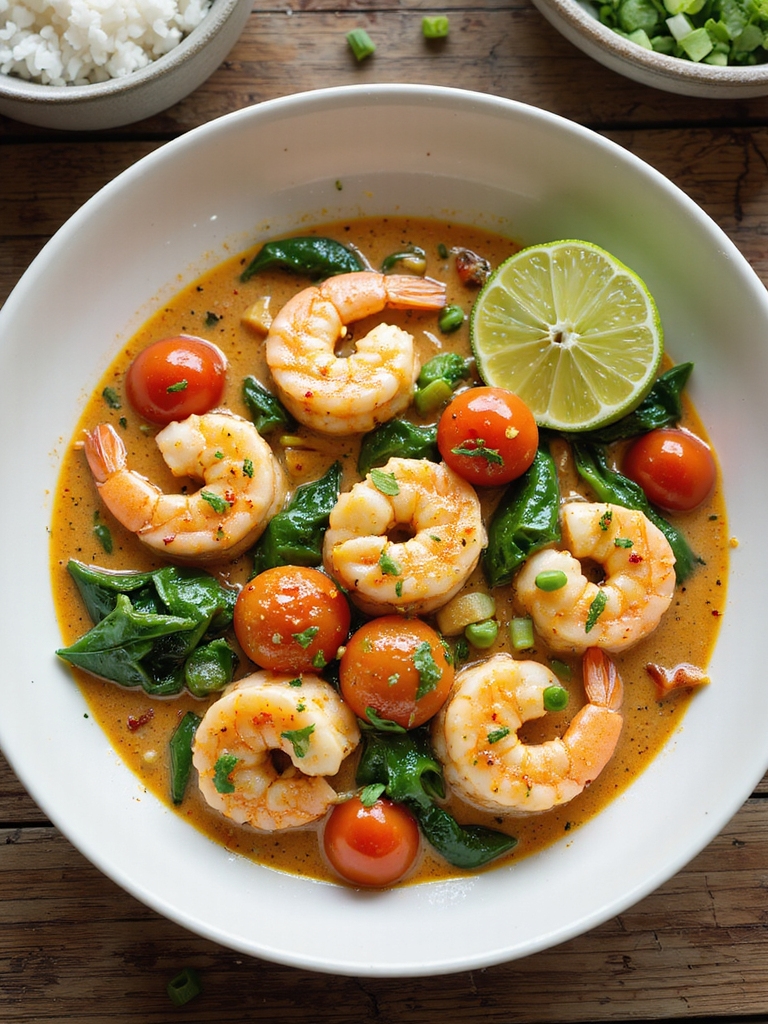 quick creamy coconut shrimp curry