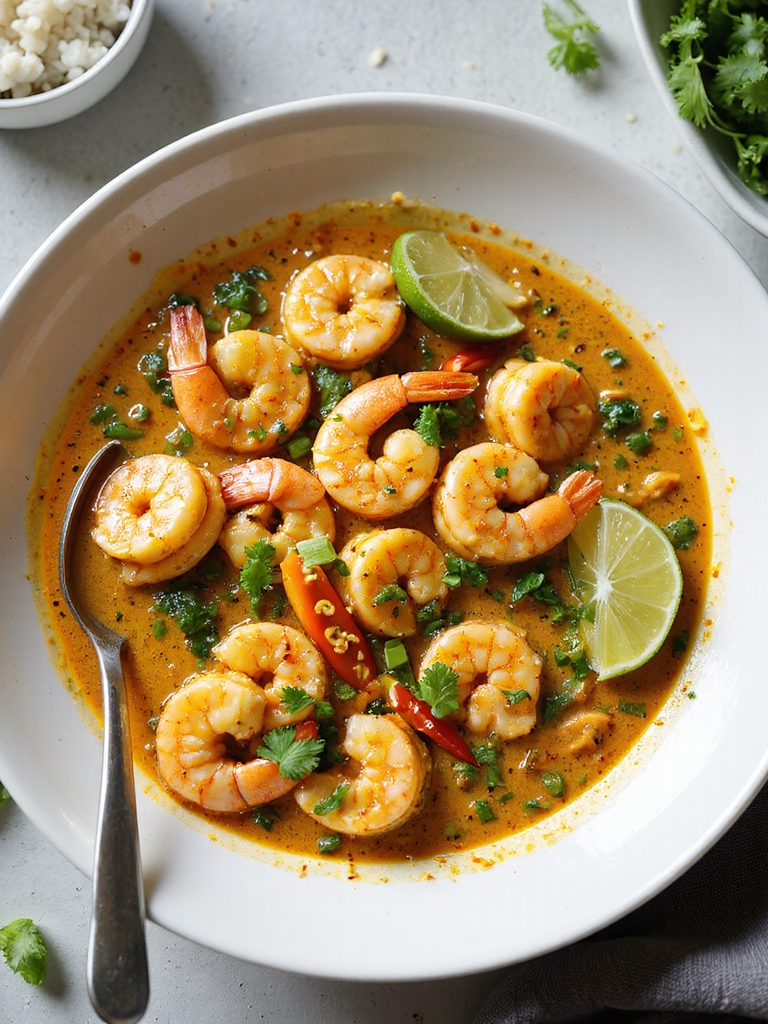quick creamy spicy shrimp