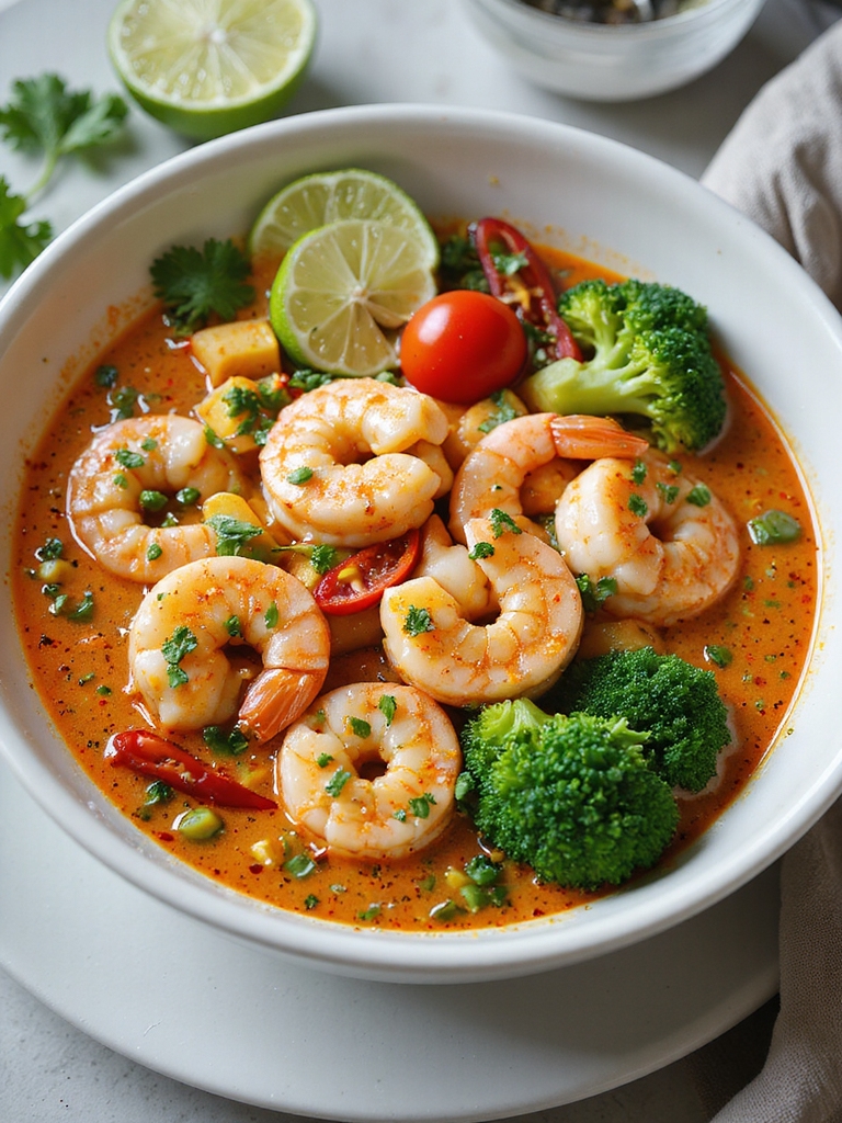 quick creamy thai shrimp curry