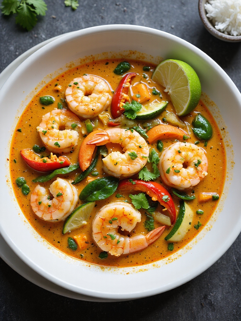quick creamy thai shrimp curry