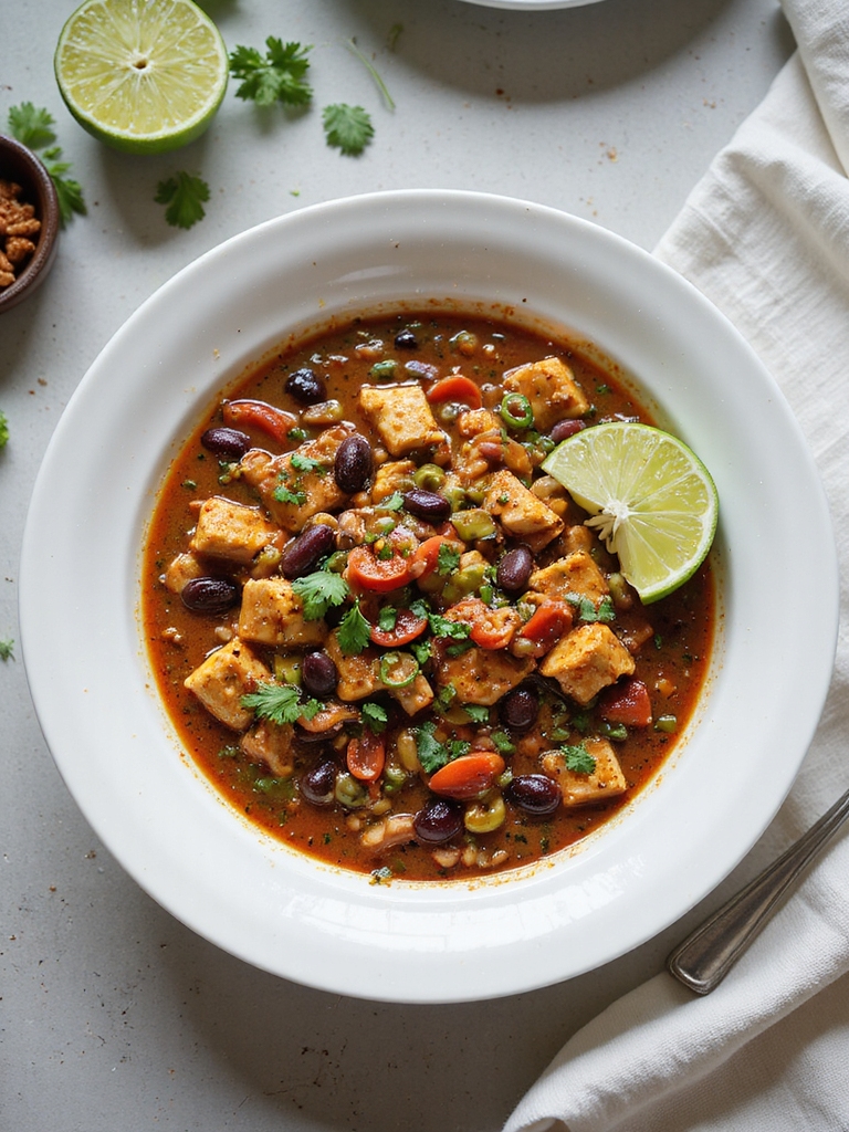 quick flavorful pressure cooked chicken chili
