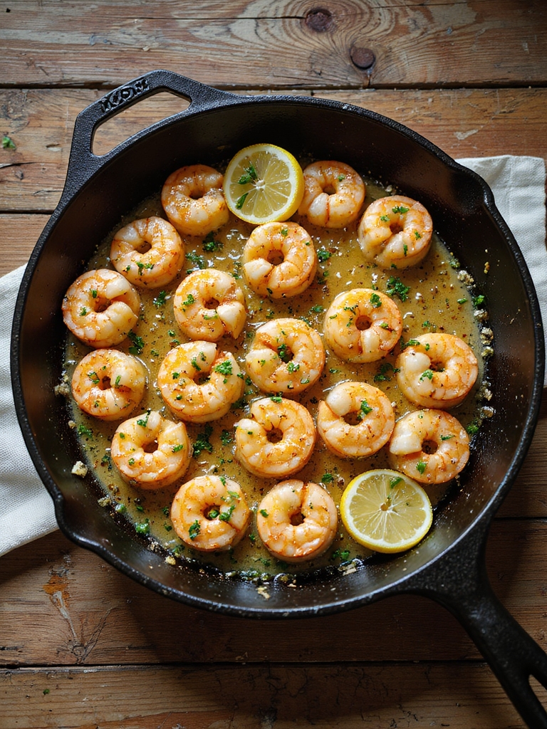 quick garlicky lemon shrimp