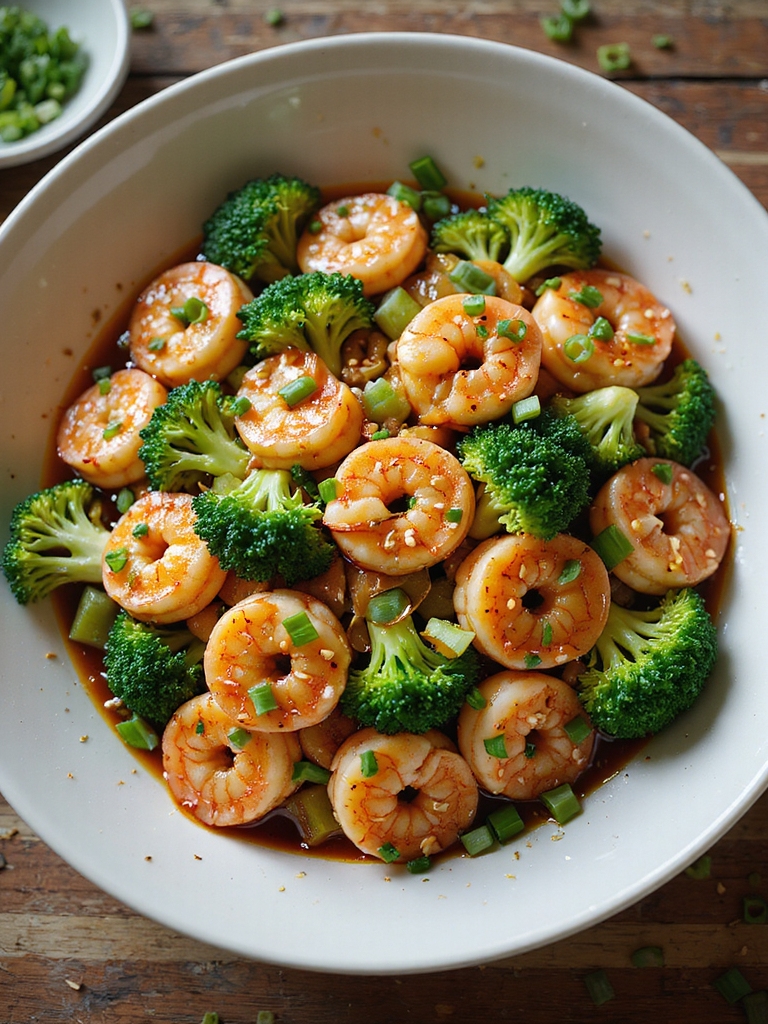 quick garlicky shrimp stir fry