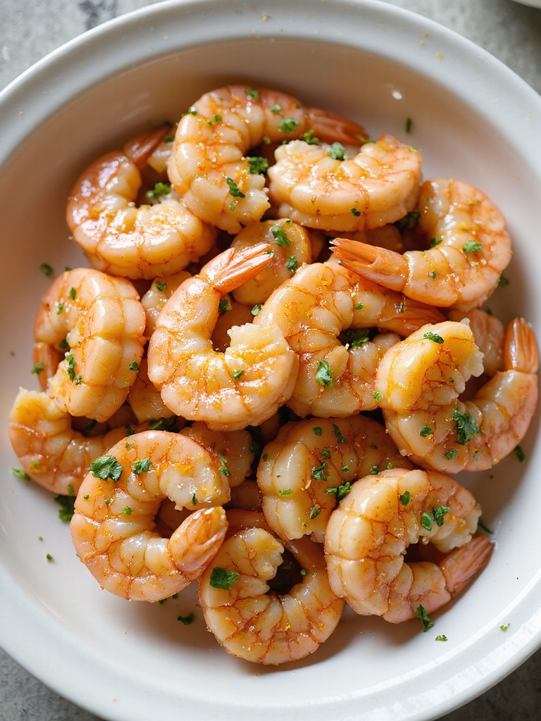 quick high heat lemon garlic shrimp