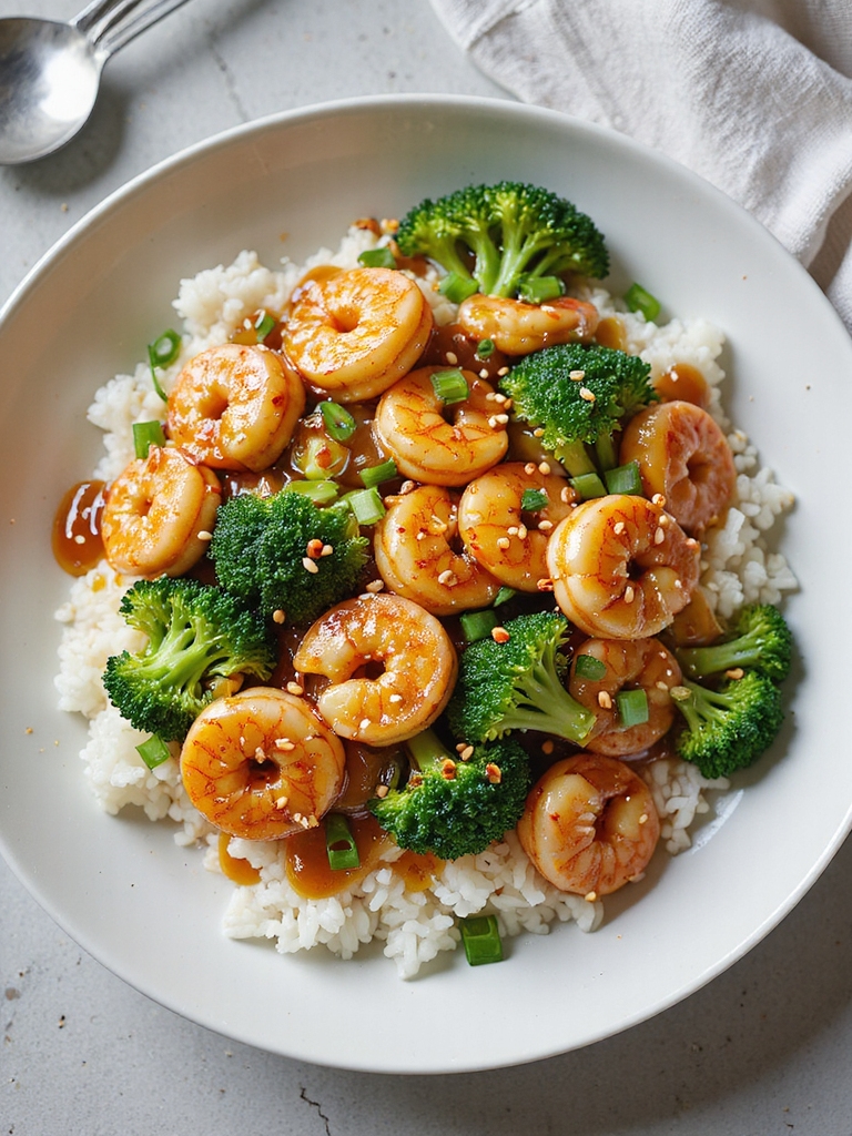 quick honey garlic shrimp stir fry