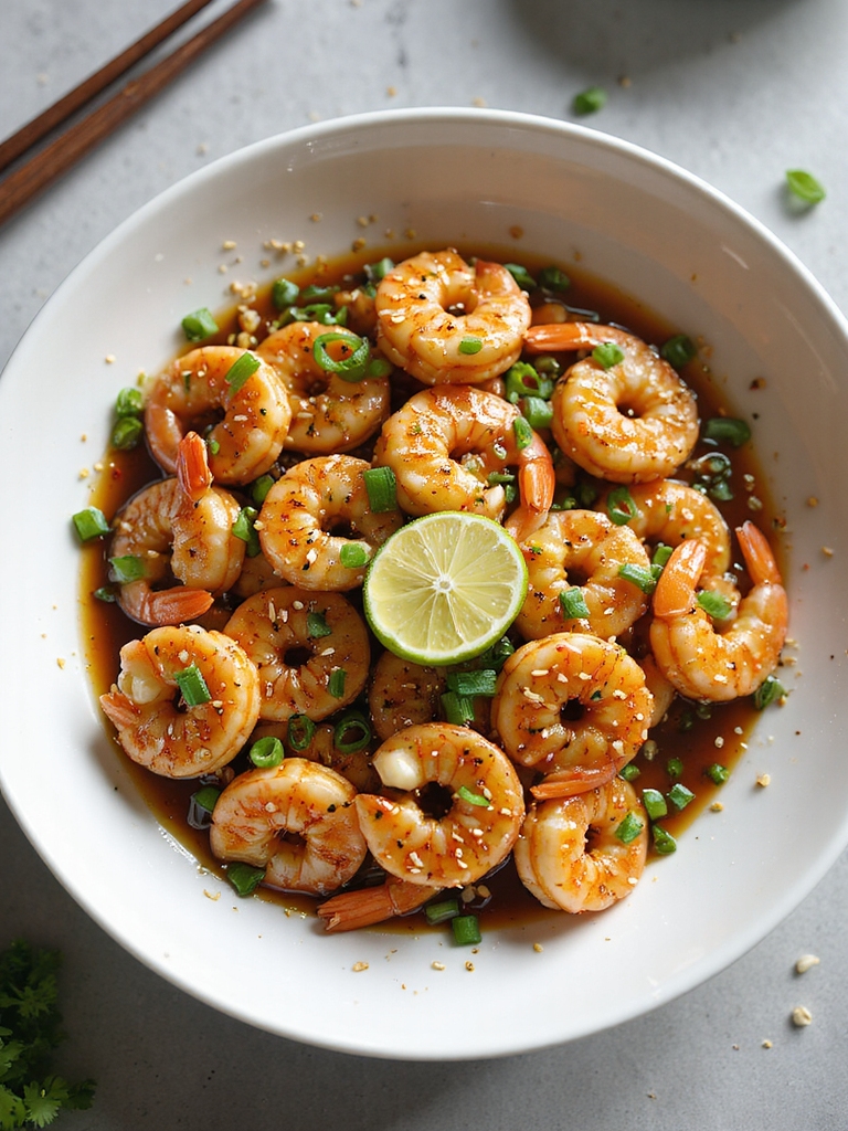 quick honey soy glazed shrimp