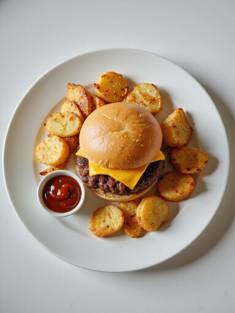 quick juicy air fried burgers