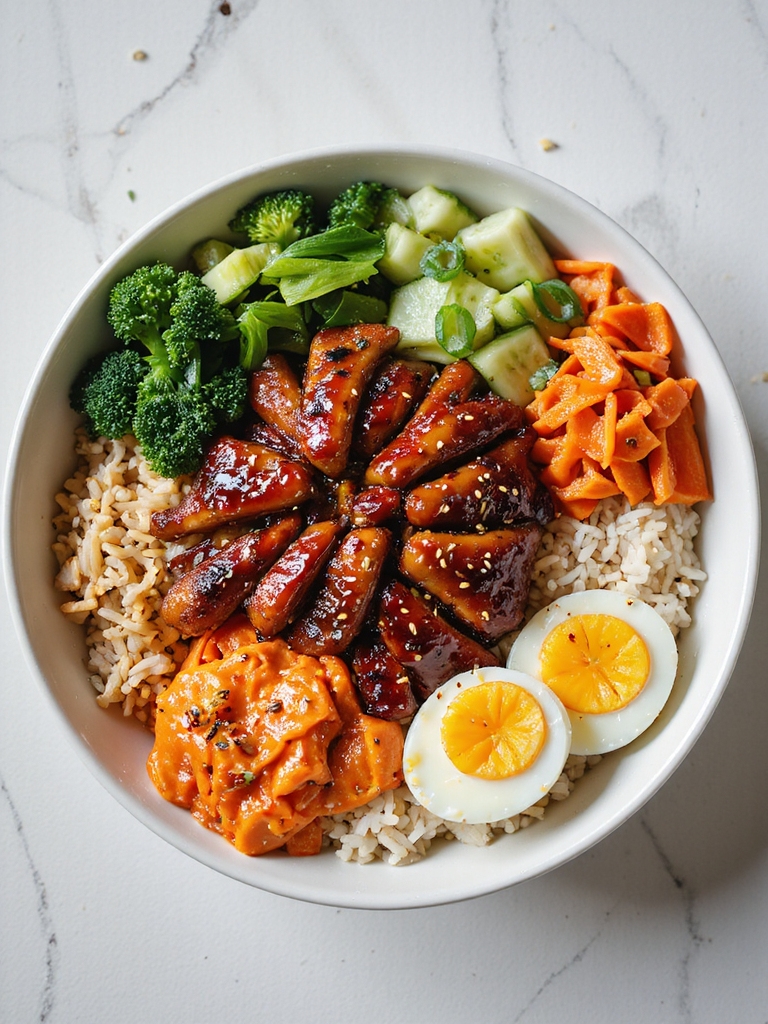 quick korean bbq chicken bowls