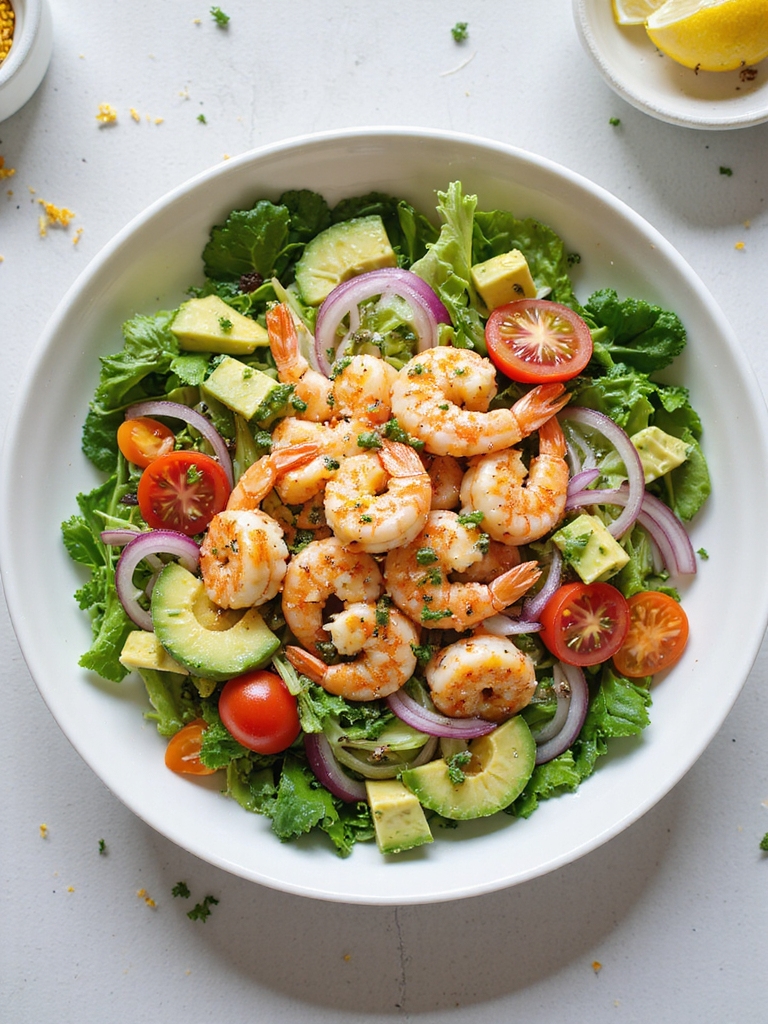 quick lemon garlic pan seared shrimp
