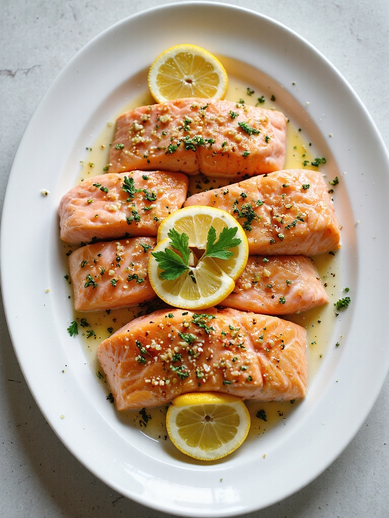 quick lemon garlic salmon