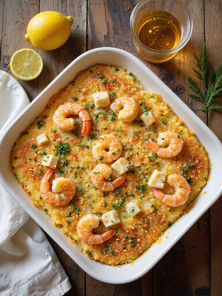 quick make ahead seafood casserole