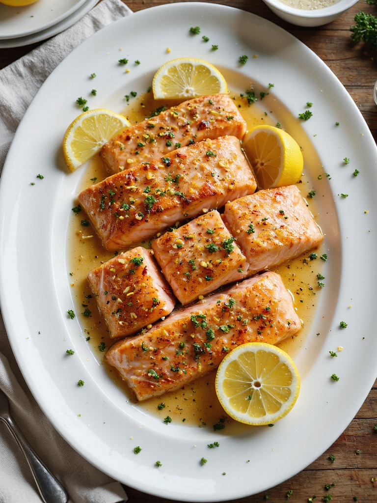 quick pan seared lemon butter salmon
