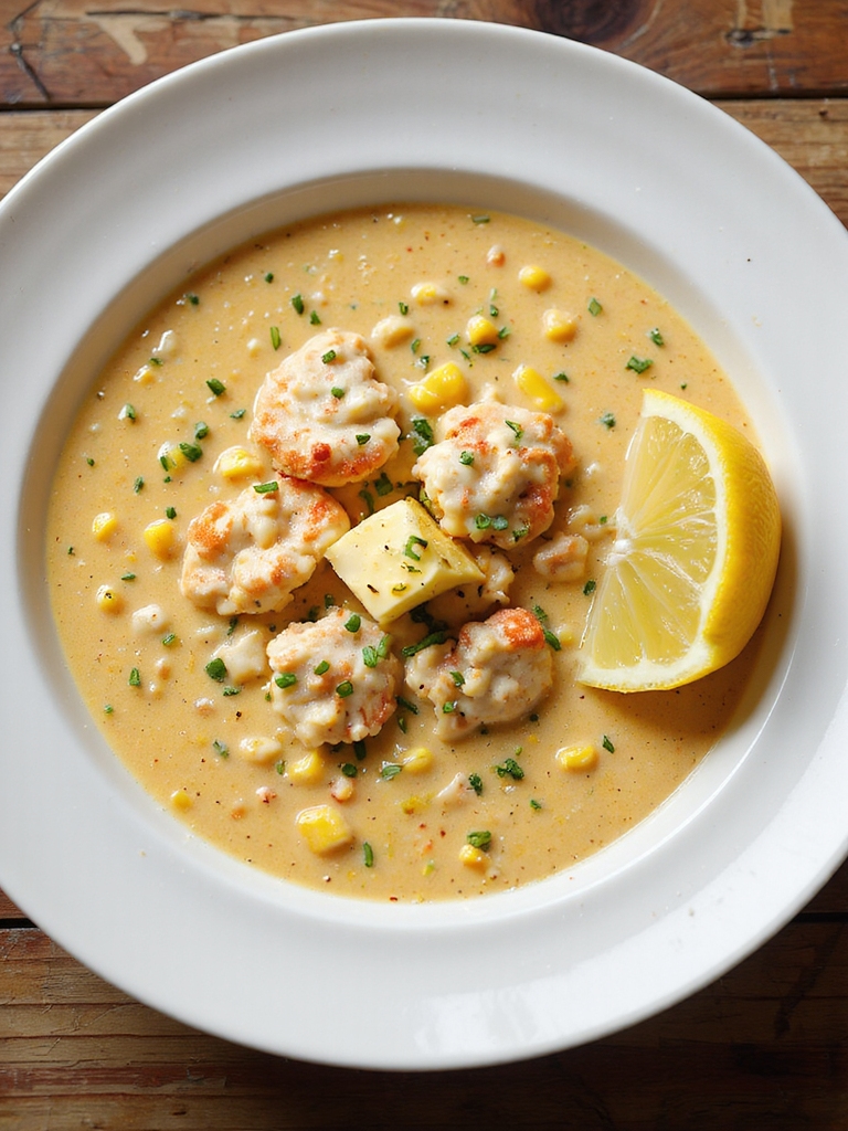 quick savory crab corn chowder