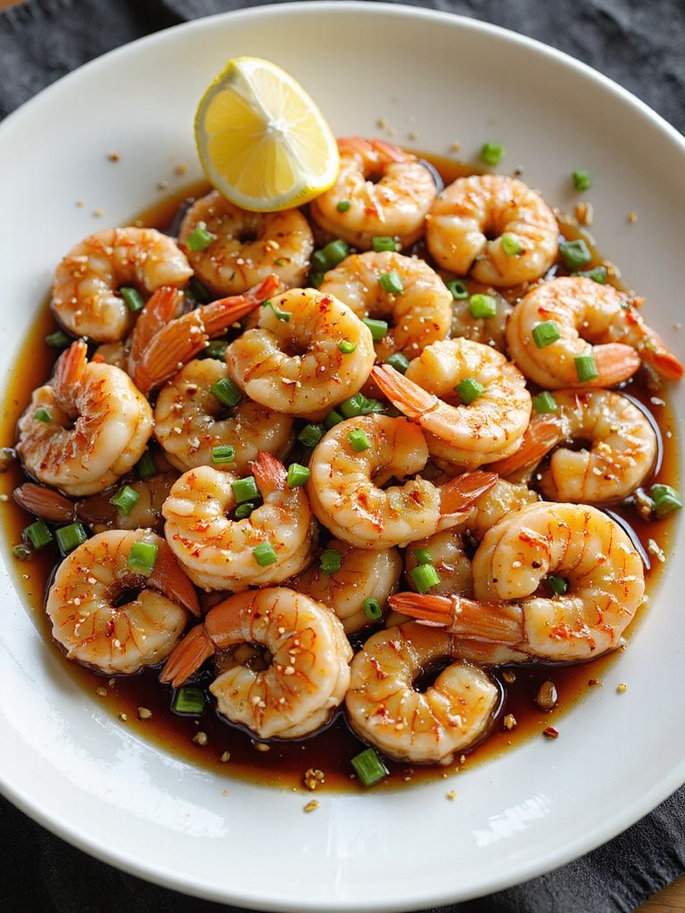 quick seared garlicky citrus shrimp
