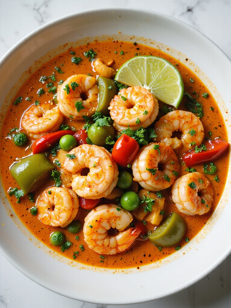 quick thai inspired coconut shrimp