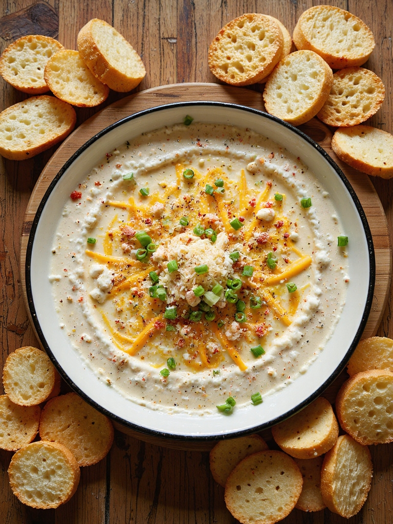 rich cheesy baked crab dip