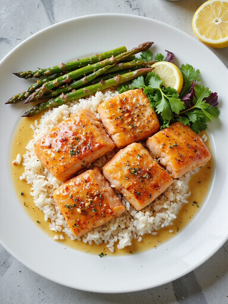 rich garlic butter salmon
