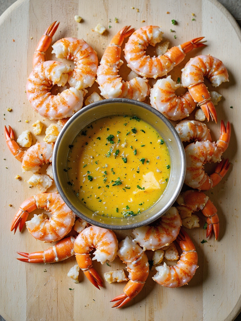 rich garlicky lemon butter