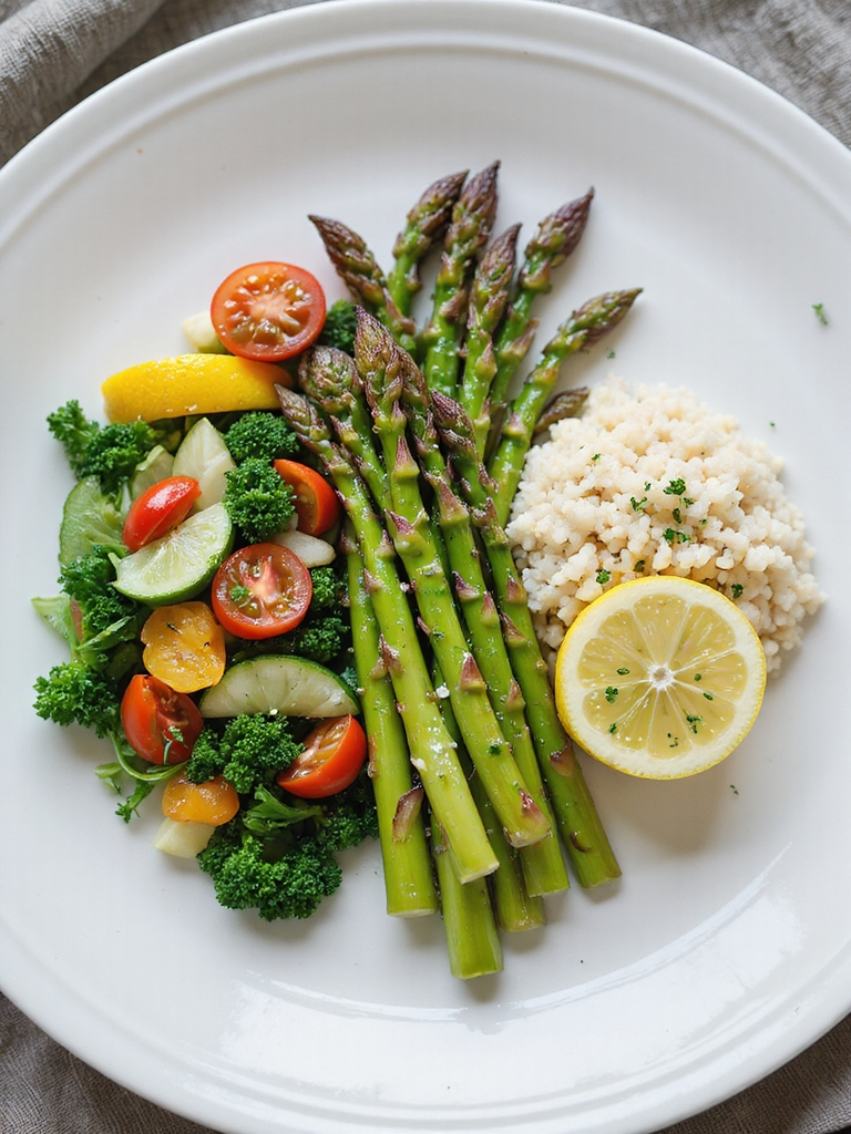 roasted asparagus lemon couscous